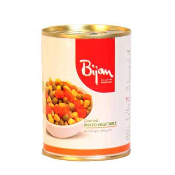 کنسرو مخلوط سبزیجات بیژن حجم380G